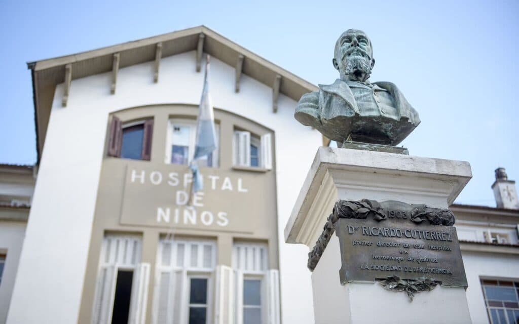 Fachada del Hospital de Niños Dr. Ricardo Gutiérrez